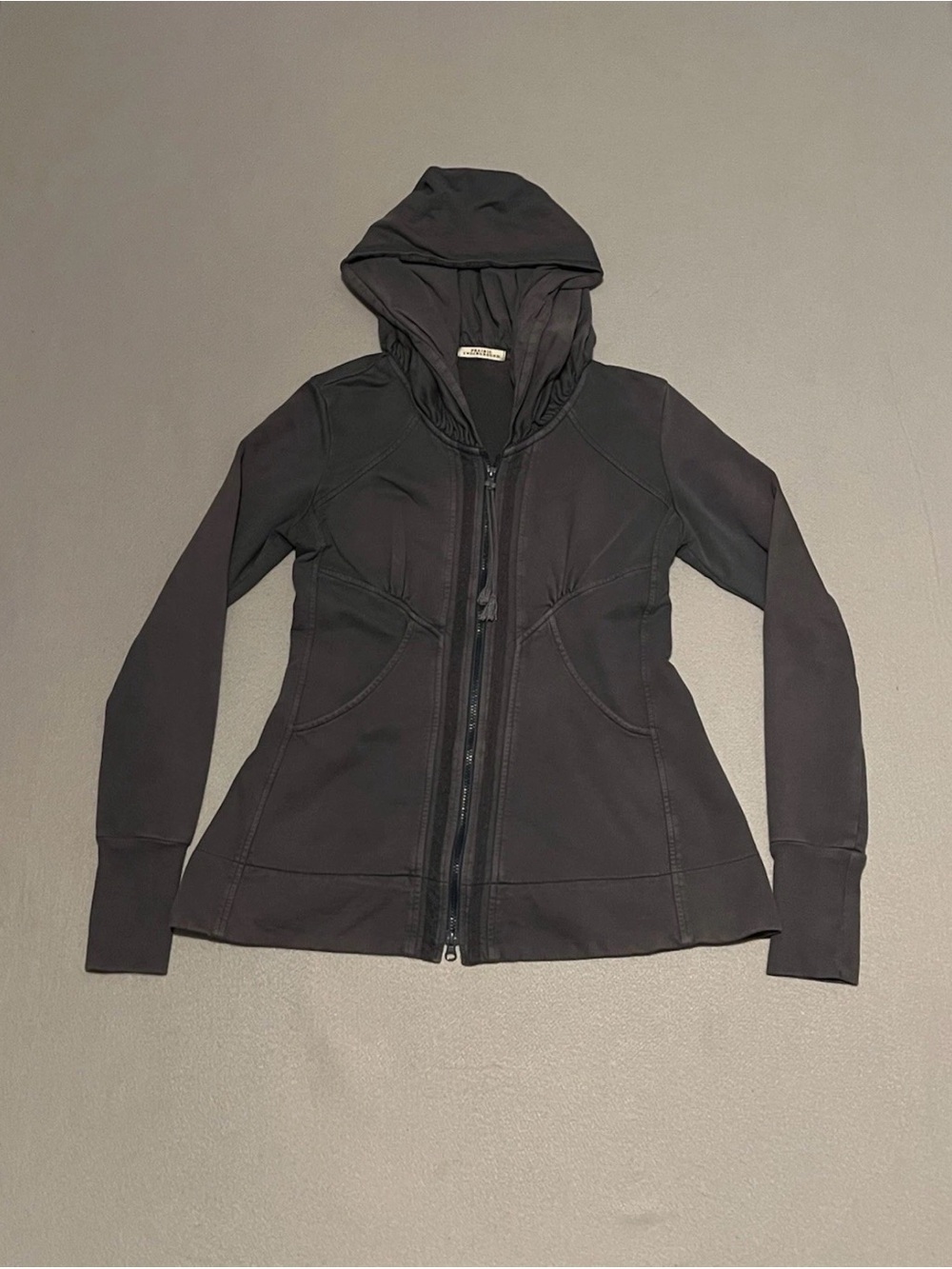 Prairie Underground Gray Full Zip Long Cloak Hoodie Sweatshirt 
Women's Size M